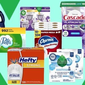 Select household cleaning and dishwashing products from Swiffer, Febreze, Cascade, Dawn, and Mr. Clean