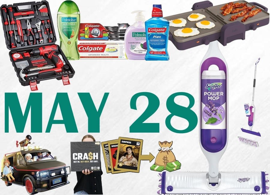 PROMOTION! Save $10 when you spend $35 on Personal Care Products, SALE! bella Ceramic Fold-n-Store Dual Temp Griddle, SALE! Prekull 132 Piece Tool Kit, SALE! Swiffer Multi-Surface PowerMop, SALE! Playmobil A-Team Van Building Kit, SALE! Spin Master SolidRoots Crash Family Strategy Game