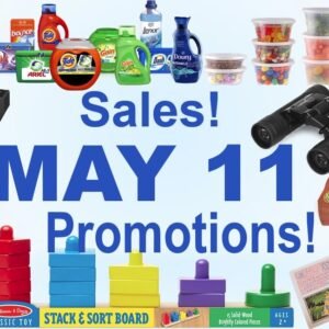 PROMOTION! Save $10 when you buy 3 Procter & Gamble Laundry Products, SALE! Freshware Food Storage Containers with Lids, SALE! WdtPro 6 Pack Contemporary Solar Pathway Lights, SALE! Celestron EclipSmart 10×25 Solar Binoculars, SALE! Spin Master Games Jumanji Stampede, SALE! Melissa & Doug Wooden Stack and Sort Board