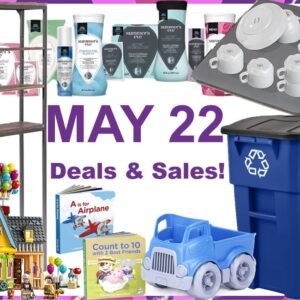 Sale on Summer's Eve Products, SALE! HotLive Soft Diatomite Dish Drying Mats, SALE! Rubbermaid BRUTE 50-Gallon Wheeled Bin, SALE! Home Styles Over-toilet Bathroom Shelf, SALE! LEGO Disney Pixar Up House, SALE! Green Toys Truck & Board Books Bundle
