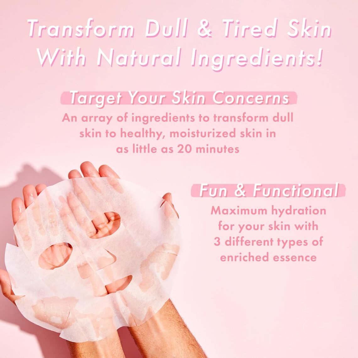 TONYMOLY I'm Real Sheet Mask, Easter Basket Stuffers, Hydrating & Moisturizing Skincare, Korean Skin Care Face Mask