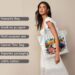 FILASLFT Tote Bag Paint by Numbers Kit for Adults, Bird Paint by Numbers Canvas Tote Bag for Student Travel and Shopping 17.71x13.38 Inch