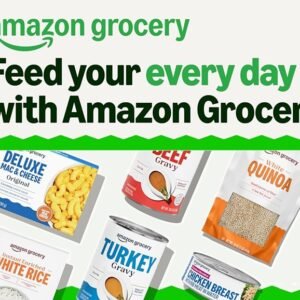 Amazon Grocery pantry basics including seasonings, spices, and cooking essentials