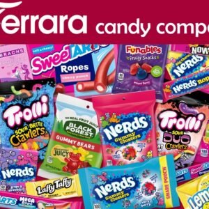 Candy, gummies, fruit snacks, chewy treats, and sweet snacks featured in a promotional savings event.