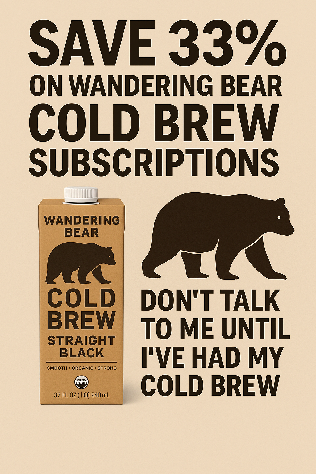 Wandering Bear Cold Brew Subscription – Save 33%