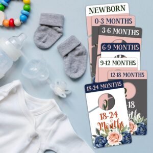 Hanger Dividers-Baby Closet Size Dividers - Baby Closet Dividers, Baby Clothing Size Age Dividers -Baby Closet Organizer For Nursery Organization, Newborn Essentials, Nursery Closet Dividers. Brand: KRUCVOJO