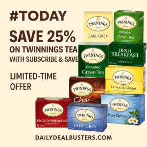 Save 25% on Twinnings Tea with Subscribe & Save