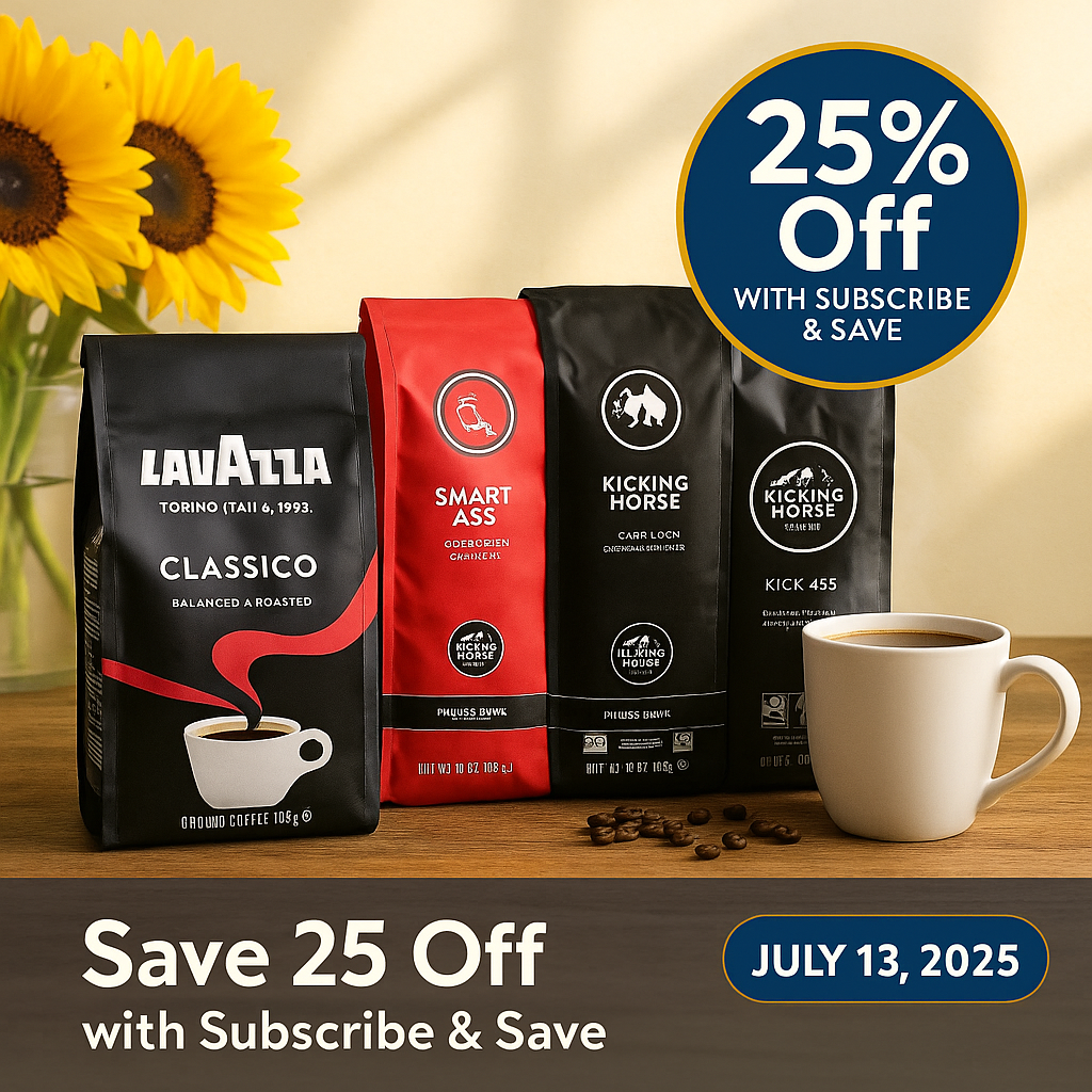 Lavazza and Kicking Horse coffee