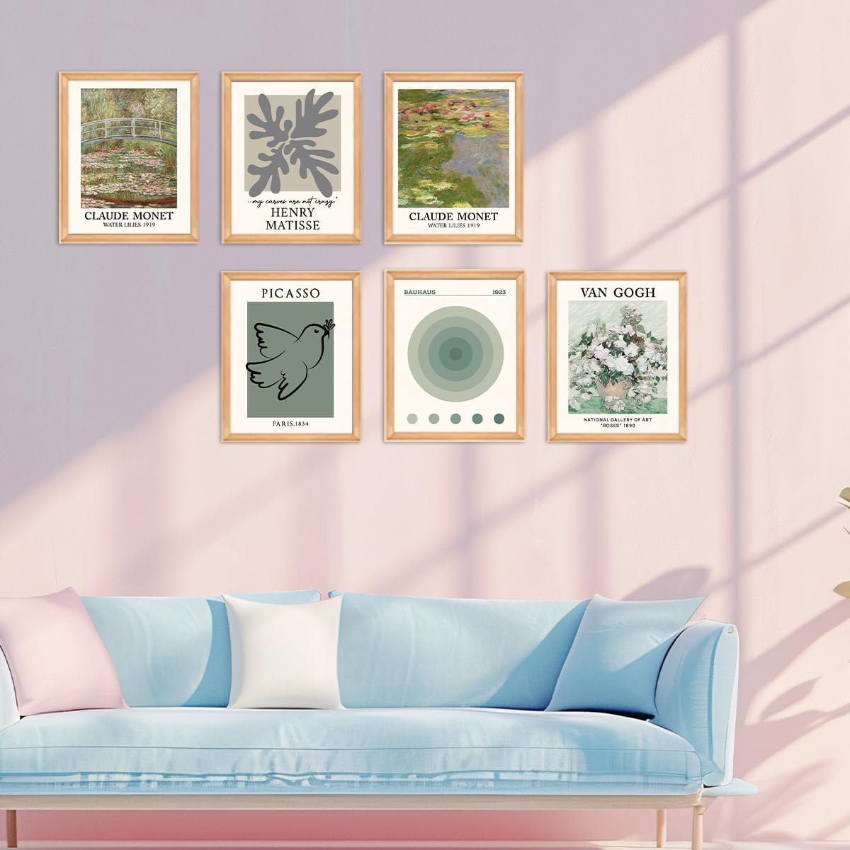 Sage Green Botanical Wall Art Prints