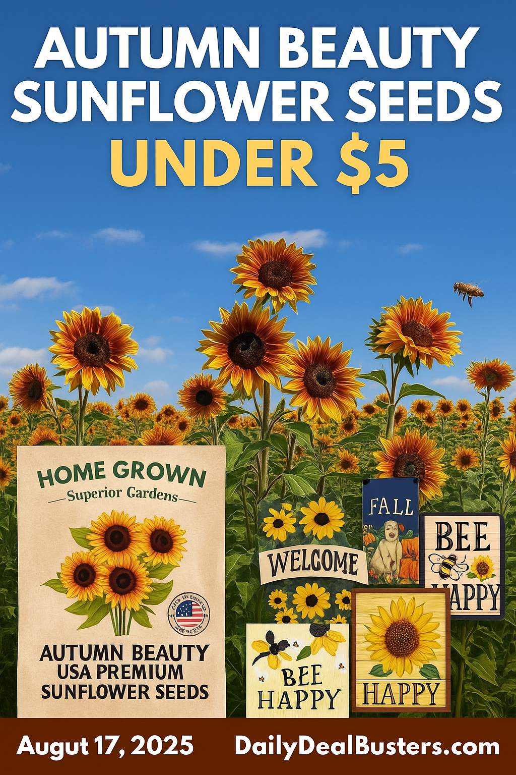 Autumn Beauty Sunflower Seeds Under $5
