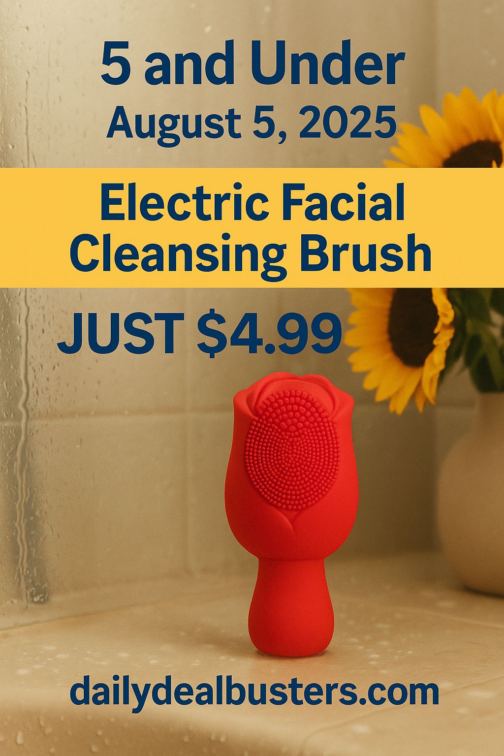 electric facial cleansing brush