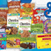Breakfast cereals, snacks, baking mixes, granola bars, and pantry staples featured in a promotional savings graphic.