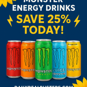 Monster Energy Drinks 25% Coupon β Variety Packs, Java Monster, Reign, Bang, NOS