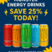 Monster Energy Drinks 25% Coupon – Variety Packs, Java Monster, Reign, Bang, NOS
