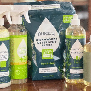 Puracy cleaning products dishwasher pods and stain removers January 8 Daily Deal Busters