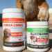 StrellaLab dog supplements including fish oil, omega-3 products, hemp chews, allergy support, and hip-and-joint supplements