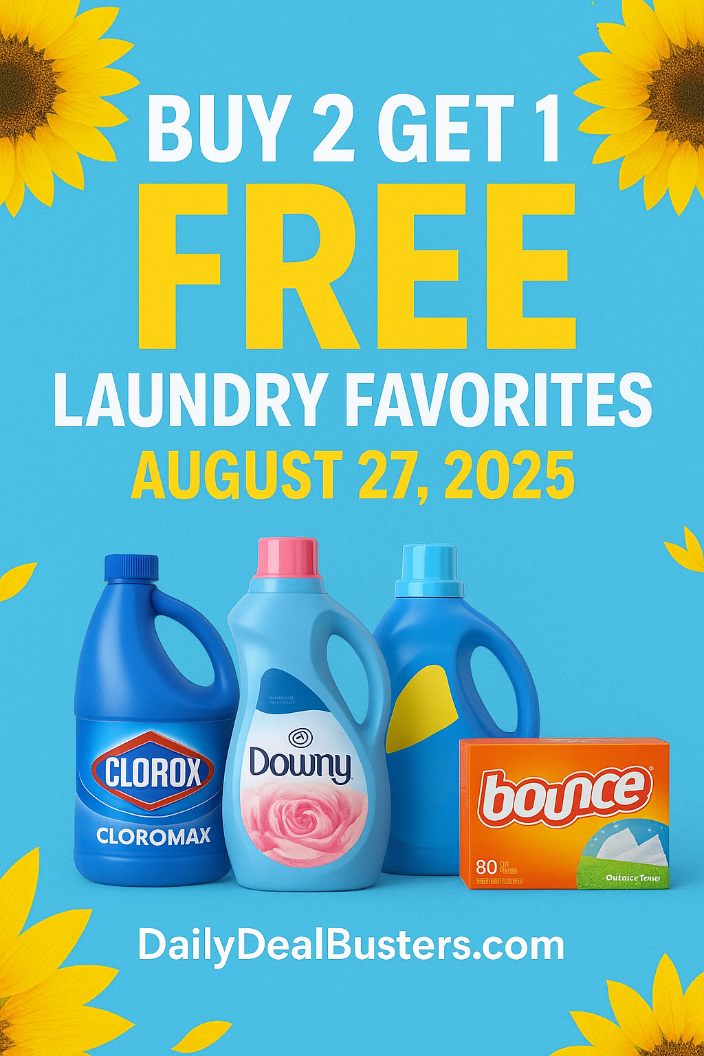 Buy Two Get One FREE on laundry products with Subscribe & Save options
