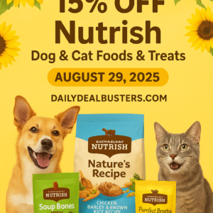 Nutrish dog and cat foods with 15% off coupon
