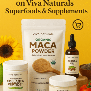 Viva Naturals superfoods and supplements with 20% Subscribe & Save discount