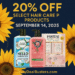 Sunflower-themed graphic featuring shampoo and conditioner bottles with text overlay: β20% Off Select Hair Care Products β September 14, 2025 β DailyDealBusters.comβ