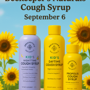 Beekeeper’s Naturals Kids and Adult Cough Syrup – Daytime and Nighttime Value Packs with Natural Immune Support