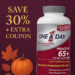 One A Day Proactive 65+ Multivitamin bottle with discount and coupon deal highlighted