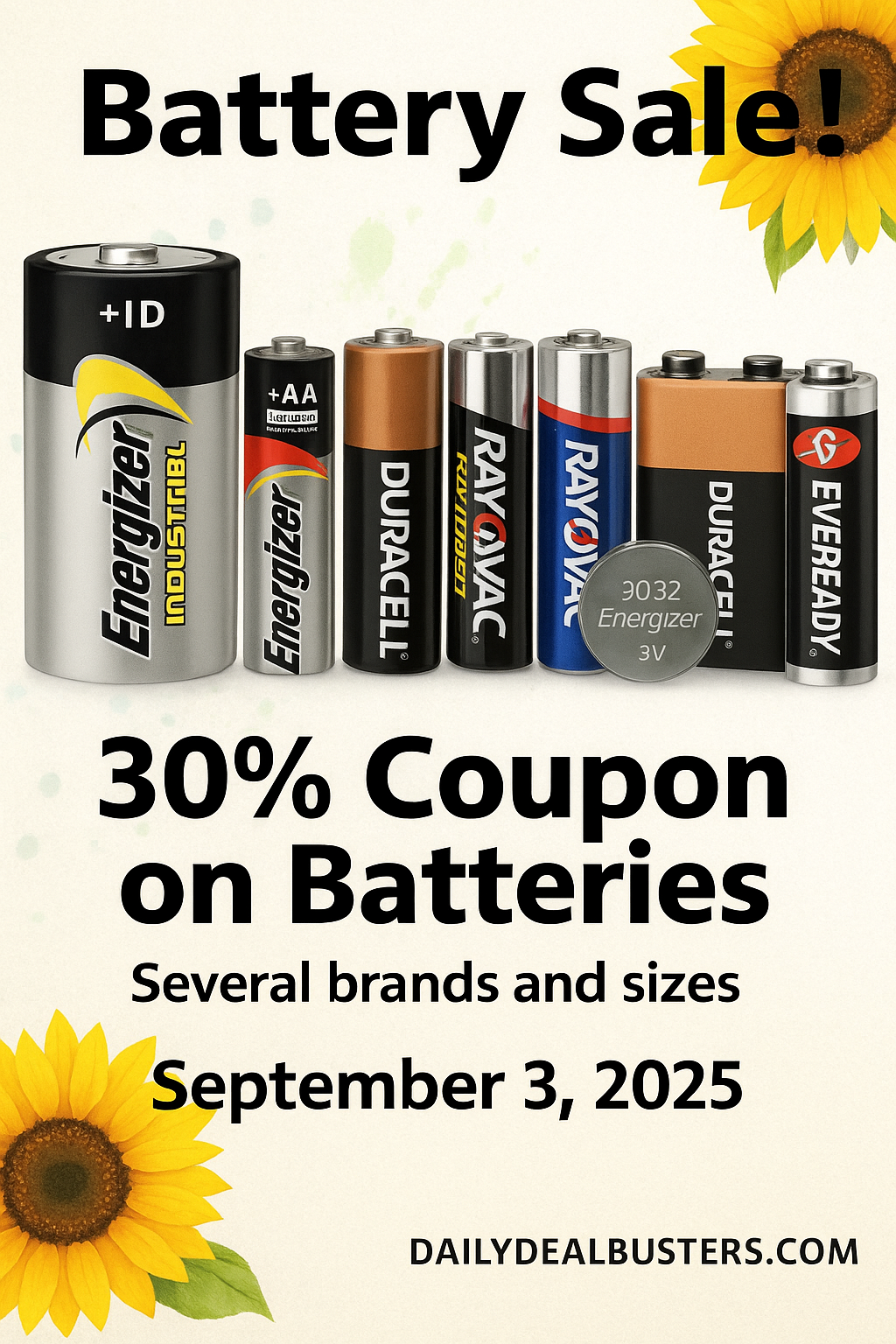 Save 30% on Batteries – Power Up Your Devices!