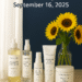 Tree to Tub Beauty Products displayed on a tiled counter with sunflowers and natural light – September 16 Daily Deal