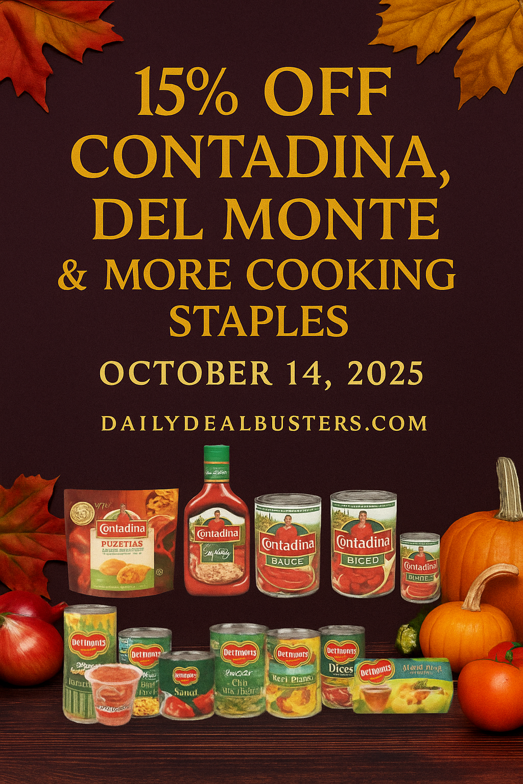 15% Coupon on Contadina, Del Monte & More Products