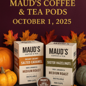 25% off Maud’s Coffee & Tea Pods