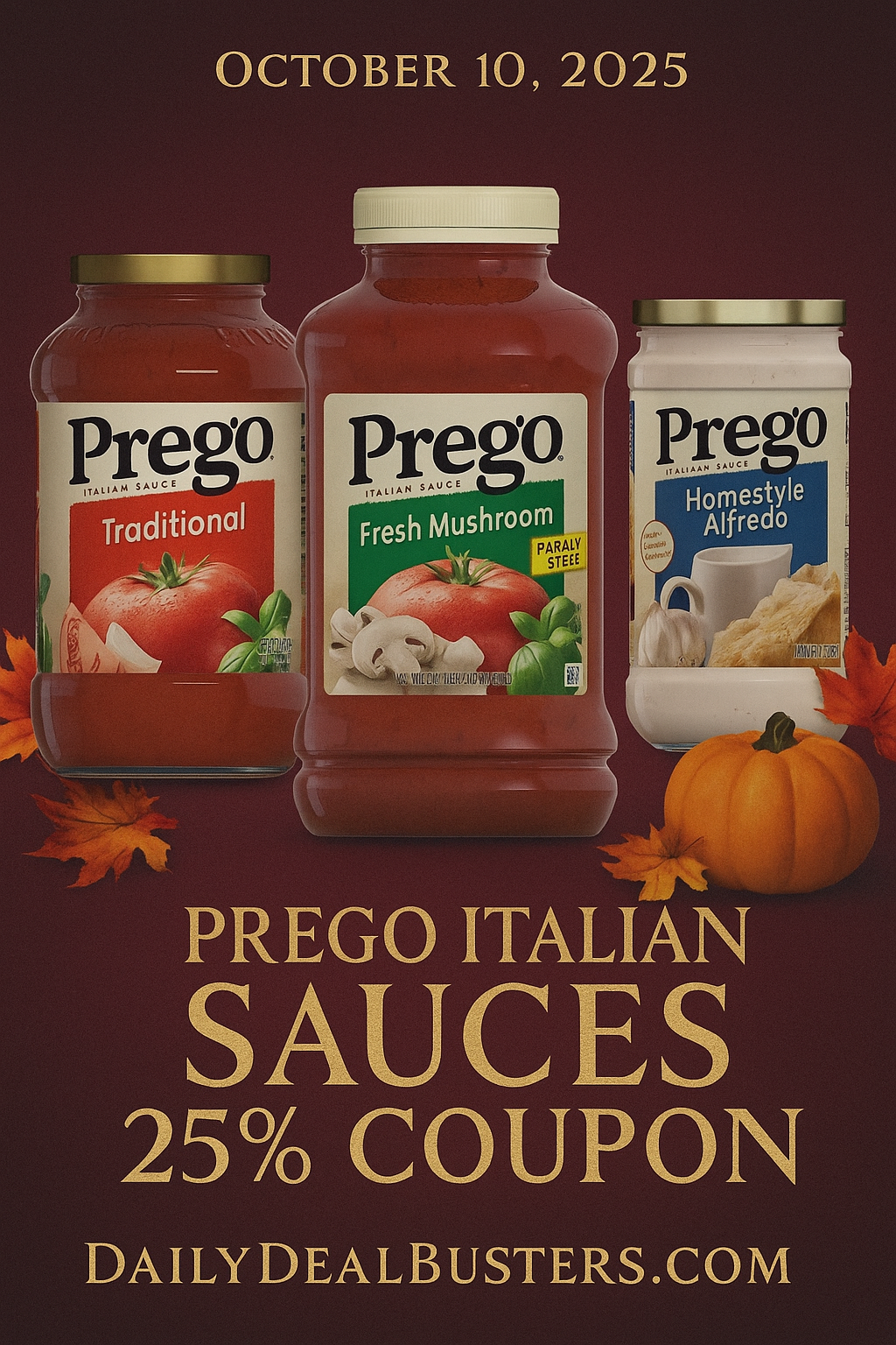 Save 25% on Prego Italian Sauces