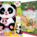 Holiday promotion featuring children’s books and toys with a buy one get one half off offer