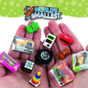 Cozy fall lifestyle scene featuring people enjoying tiny novelty toys and mini games on a table, warm lighting, no packaging or brand logos.