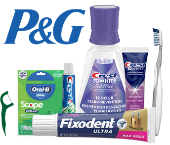 Crest Fixodent and Oral-B oral care products featured for January 20 Daily Deal Busters