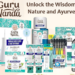 GuruNanda oral care products including toothpaste, mouthwash, whitening strips, and travel toothbrushes featured in a savings promotion.