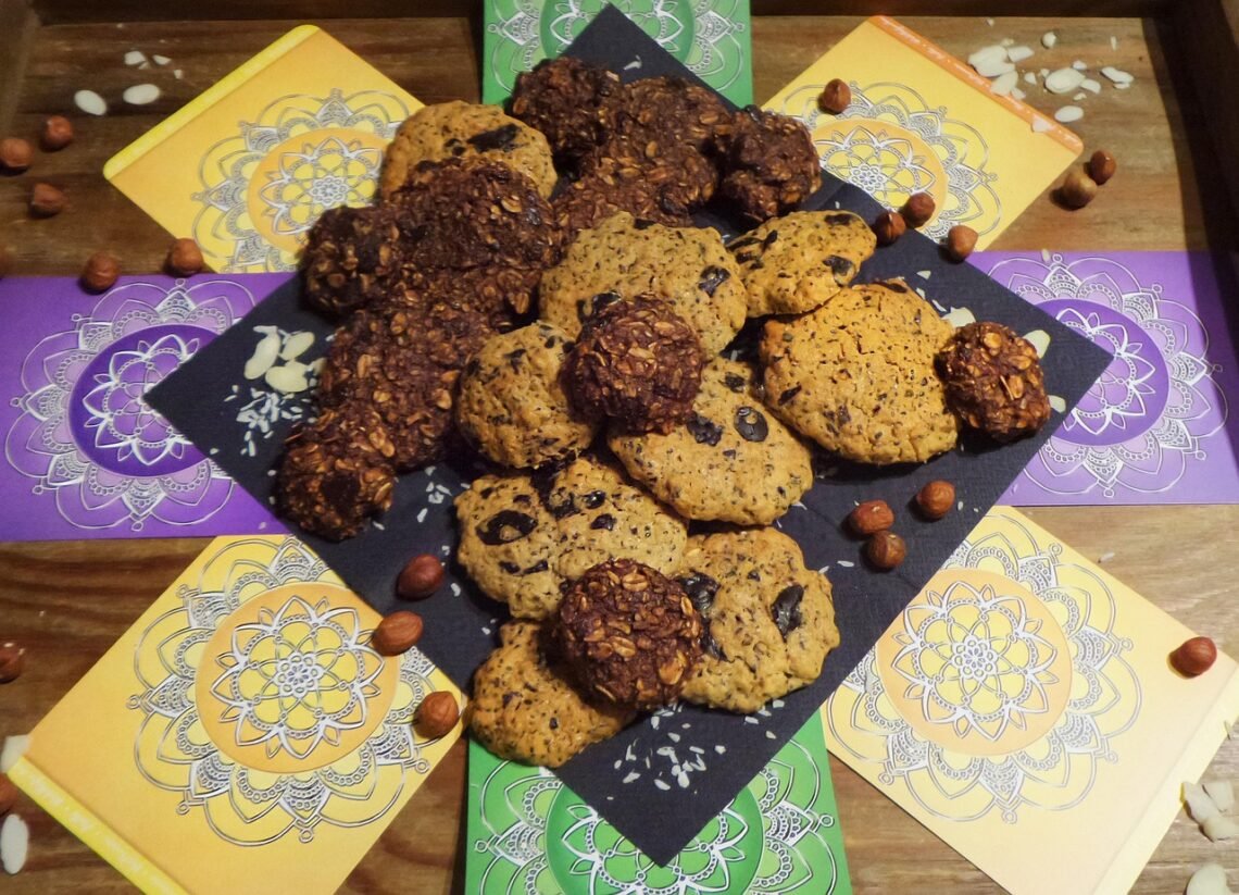 Soft baked cookies arranged neatly on a serving surface