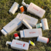 Promotional graphic featuring Native personal care products including deodorant, body wash, body spray, and body care essentials.