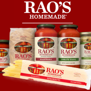 Rao’s Homemade sauces pasta and soup products assortment