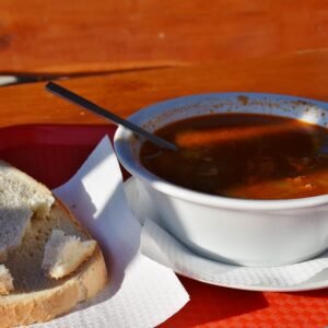A promotional image showing Chunky Soup cans included in a mix and match deal where customers can purchase three cans for a discounted price.