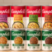 Promotional graphic featuring Campbell's condensed cooking sauces and protein soups with a 25% coupon offer.