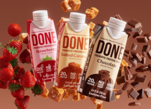 20% coupon on DONE Lactose Free Prebiotic Shakes