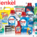 Henkel household products including laundry detergent, fabric softener, cleaning supplies, pest control products, and fabric care essentials