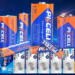 Assorted PKCELL batteries including AA, AAA, lithium, coin cell, rechargeable, and specialty battery products