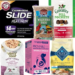 Promotional graphic featuring assorted pet supplies for dogs, cats, birds, and other household pets.