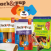 Jack&Pup dog chews including pig ears, bully sticks, gullet sticks, beef bones, and duck feet.