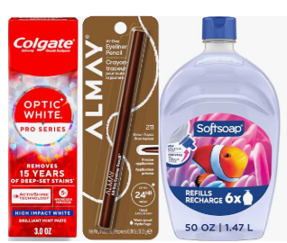 Promotional graphic advertising a $10 discount when spending $40 on qualifying self care and beauty products.