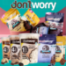 Don’t Worry Snacks meringue cookies and snack varieties featured in a coupon promotion