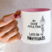 I'm Done Adulting Let's Be Mermaids 11-ounce white ceramic coffee mug