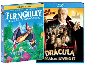 Blu-ray movie collection featuring assorted film titles and movie artwork.