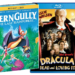 Blu-ray movie collection featuring assorted film titles and movie artwork.